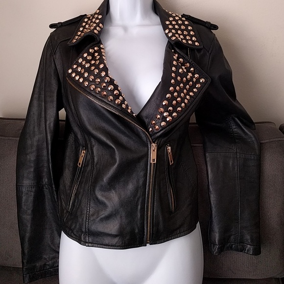 studded leather jacket forever 21